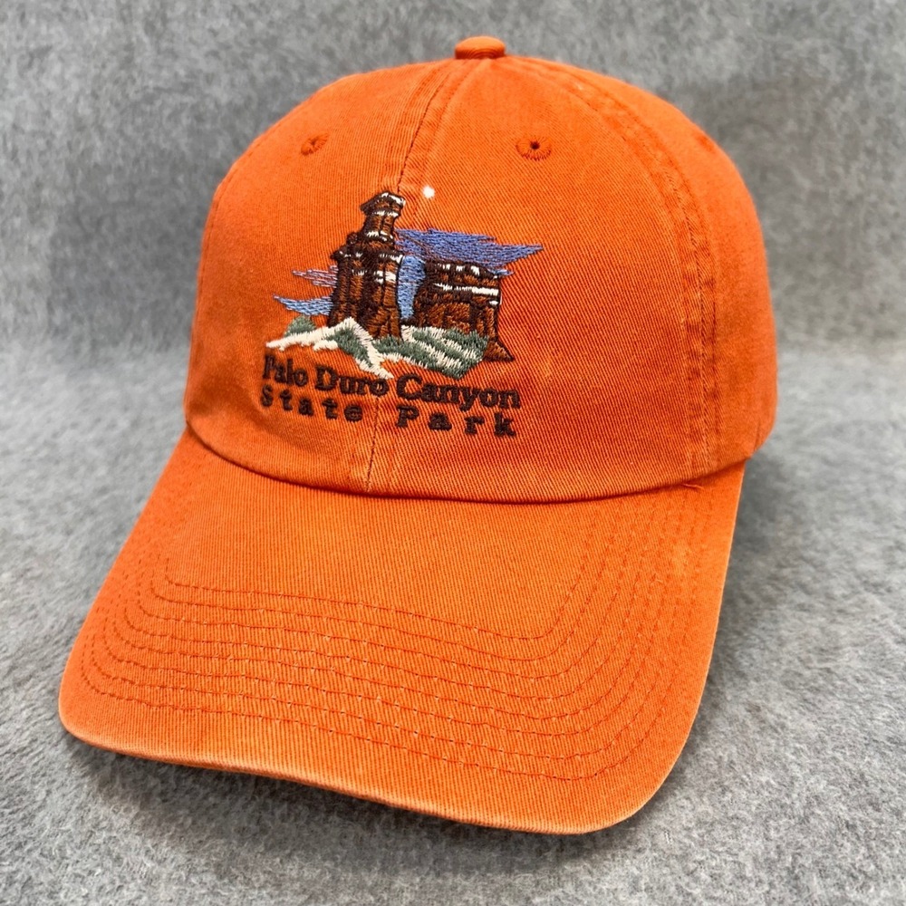 Palo Duro Canyon Mens Orange Fahrenheit Headwear Hat Embroidered OSFM